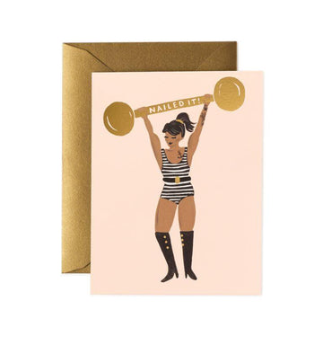 Rifle Paper Co - Single Card - Nailed It - Handworks Nouveau Paperie