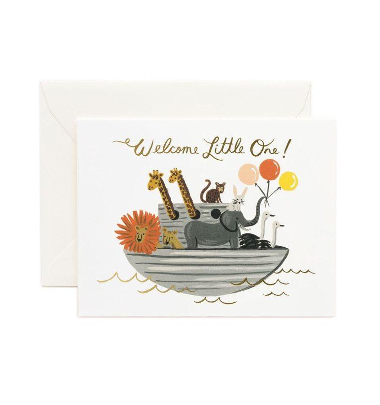 Rifle Paper Co - Single Card - Noah's Ark - Handworks Nouveau Paperie