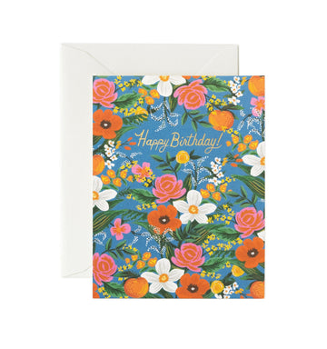 Rifle Paper Co - Single Card - Orangerie Birthday - Handworks Nouveau Paperie