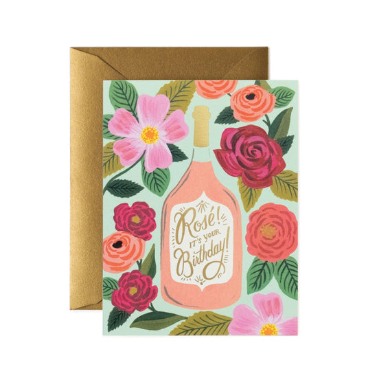 Rifle Paper Co - Single Card - Rosé It's Your Birthday - Handworks Nouveau Paperie