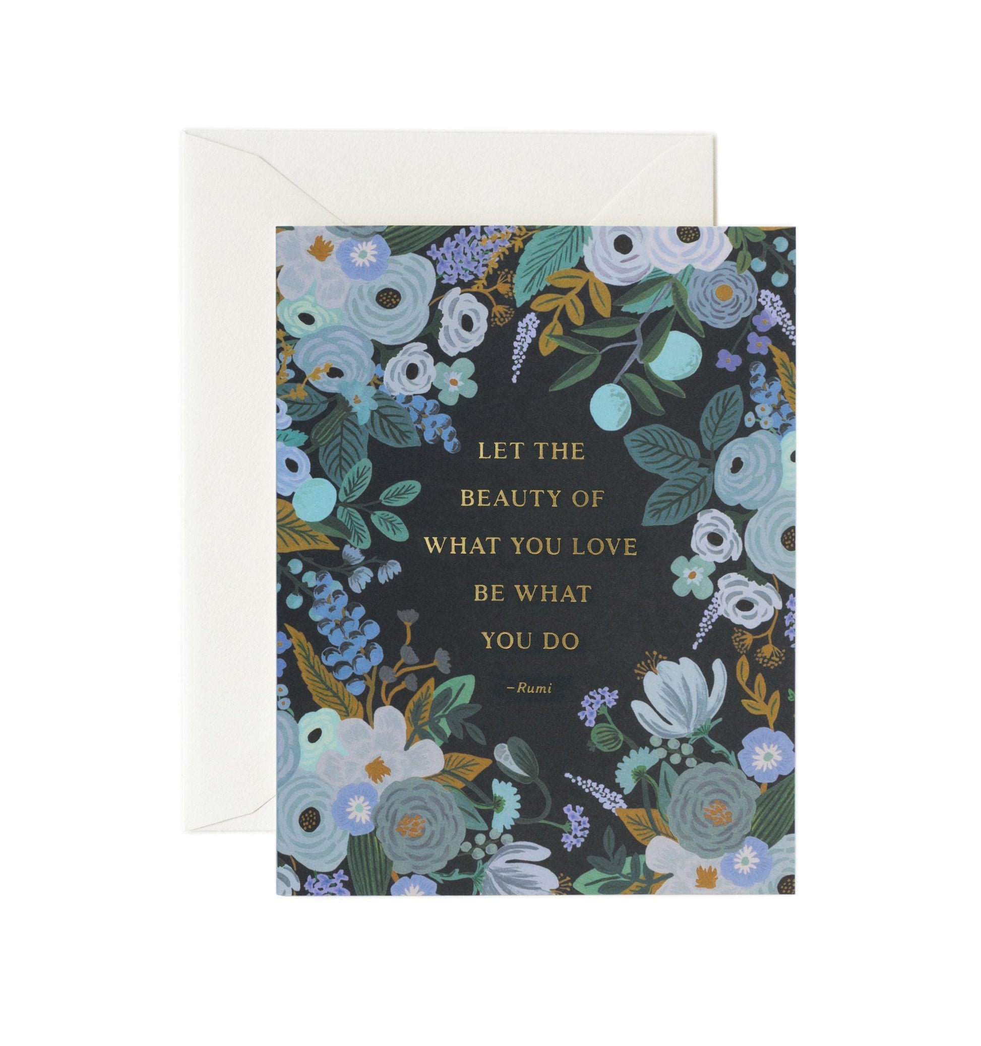 Rifle Paper Co - Single Card - Rumi Quote - Handworks Nouveau Paperie