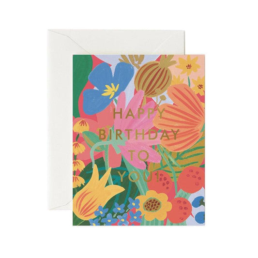 Rifle Paper Co - Single Card - Sicily Birthday - Handworks Nouveau Paperie