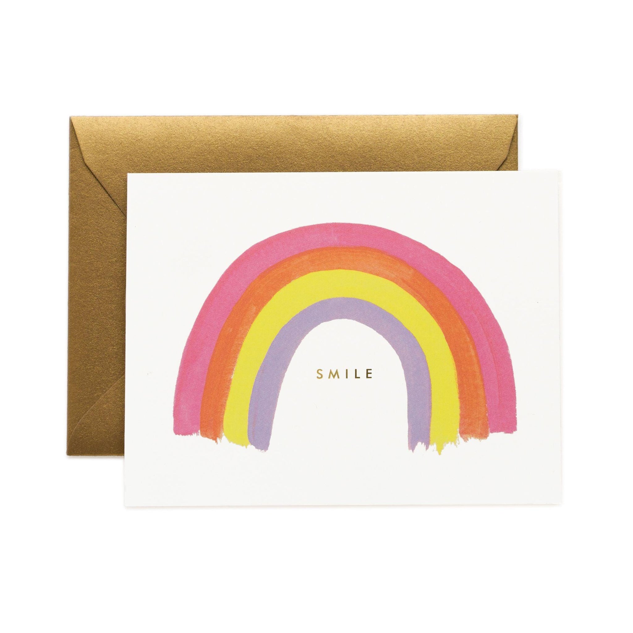 Rifle Paper Co - Single Card - Smile Rainbow - Handworks Nouveau Paperie