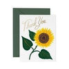 Rifle Paper Co - Single Card - Sunflower Thank You - Handworks Nouveau Paperie