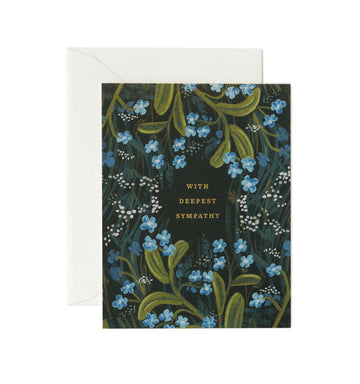 Rifle Paper Co - Single Card - Sympathy Bouquet - Handworks Nouveau Paperie