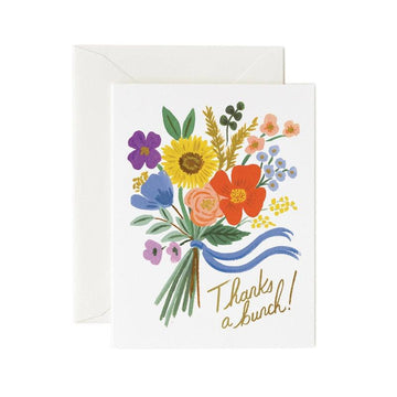 Rifle Paper Co - Single Card - Thanks a Bunch - Handworks Nouveau Paperie