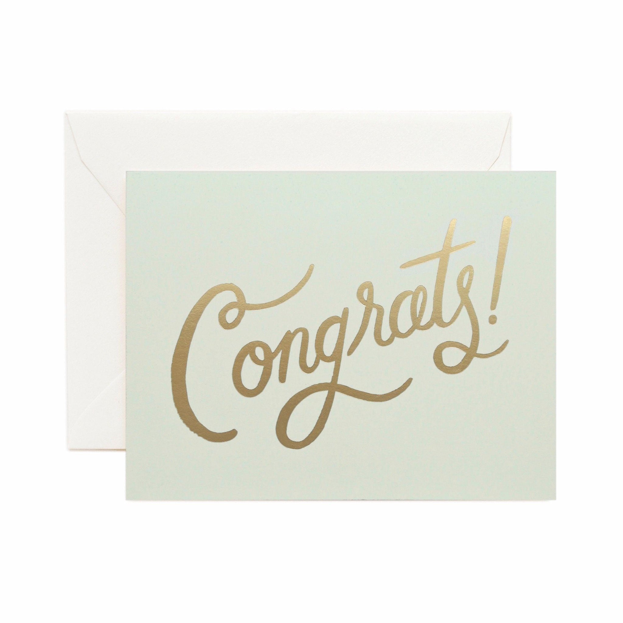 Rifle Paper Co - Single Card - Timeless Congrats - Handworks Nouveau Paperie