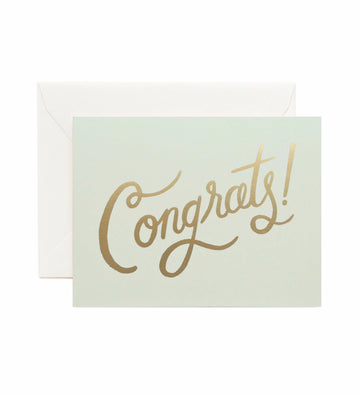Rifle Paper Co - Single Card - Timeless Congrats - Handworks Nouveau Paperie