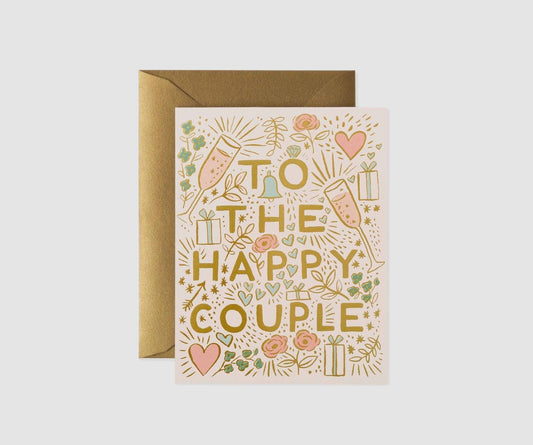 Rifle Paper Co - Single Card - To The Happy Couple - Handworks Nouveau Paperie