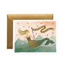 Rifle Paper Co - Single Card - Vintage Mermaid Thank You - Handworks Nouveau Paperie