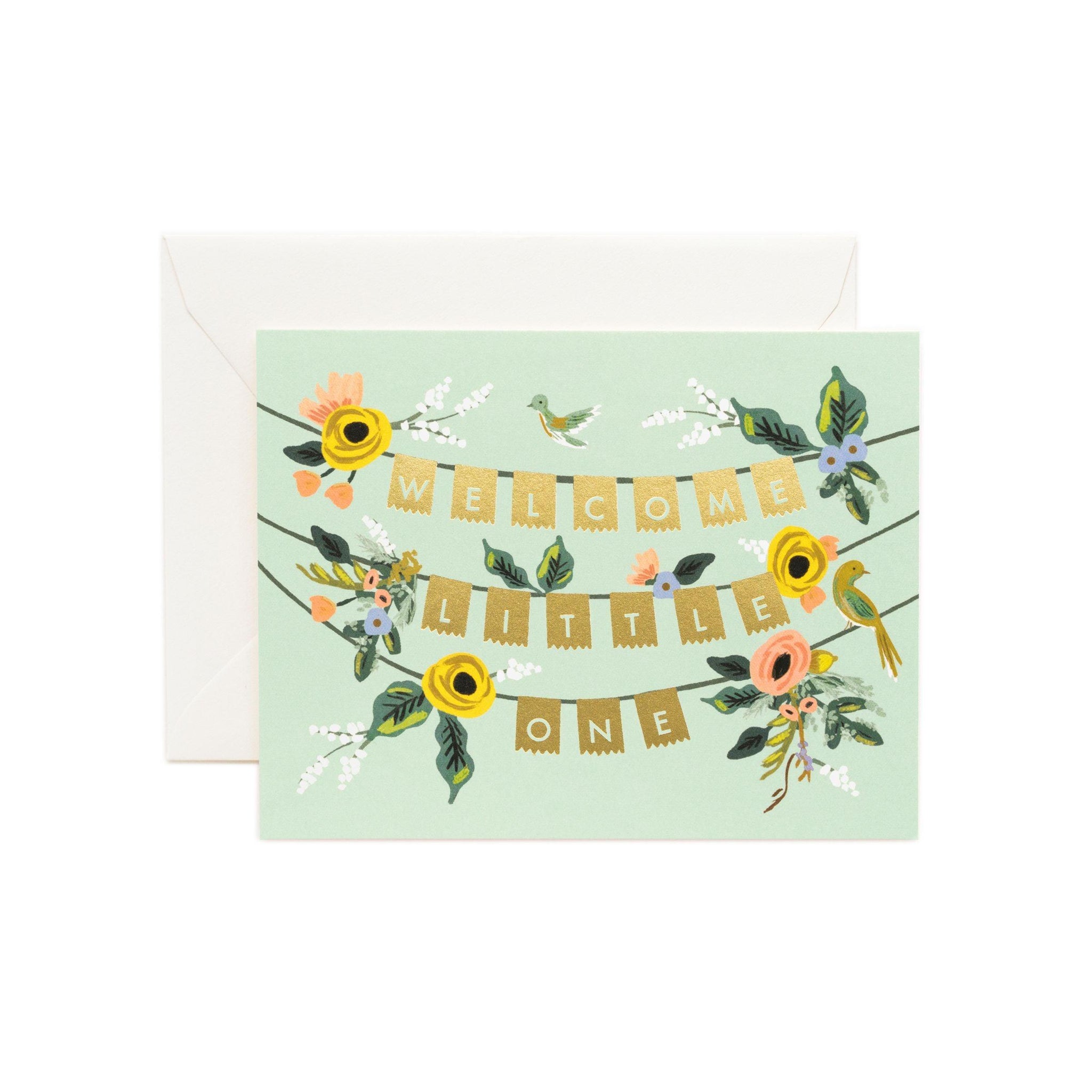 Rifle Paper Co - Single Card - Welcome Garland - Handworks Nouveau Paperie