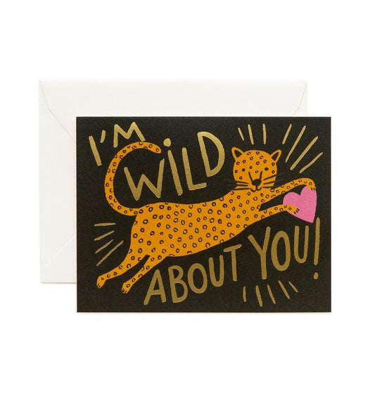 Rifle Paper Co - Single Card - Wild About You - Handworks Nouveau Paperie