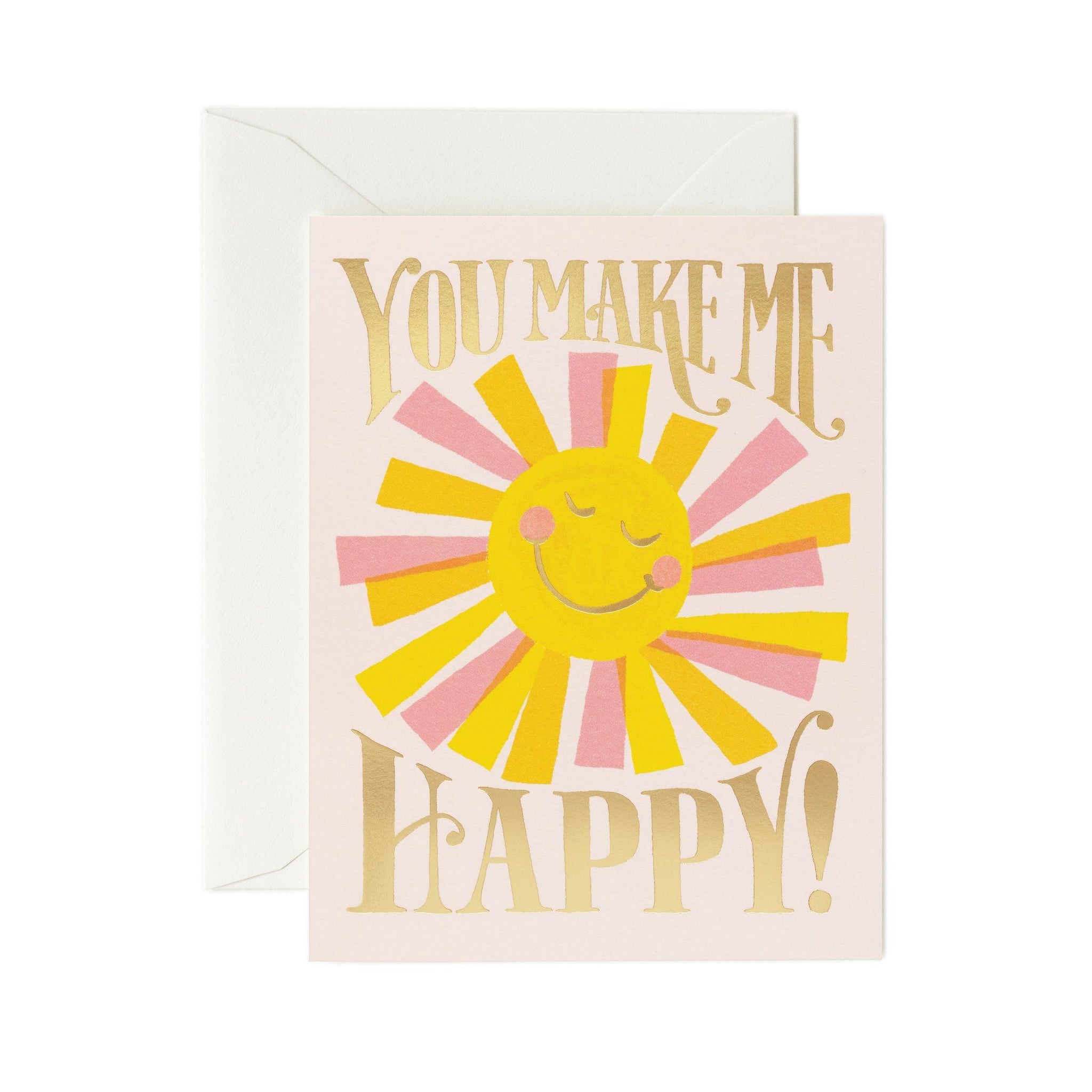 Rifle Paper Co - Single Card - You Make Me Happy - Handworks Nouveau Paperie