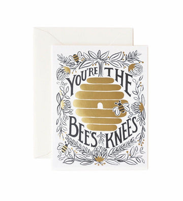Rifle Paper Co - Single Card - You're the Bees Knees - Handworks Nouveau Paperie