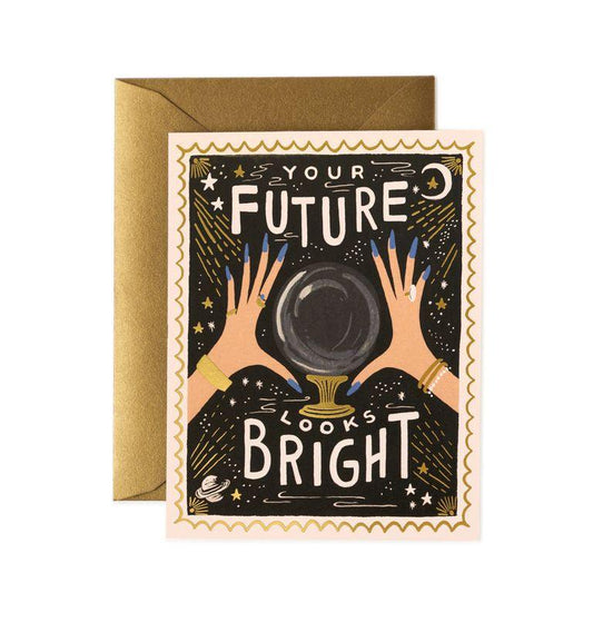 Rifle Paper Co - Single Card - Your Future Looks Bright - Handworks Nouveau Paperie