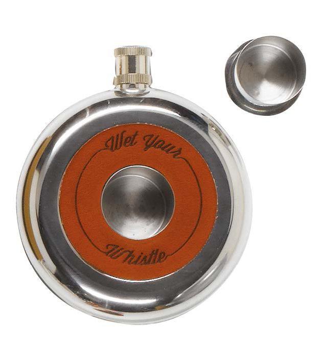 Round Hip Flask - Handworks Nouveau Paperie