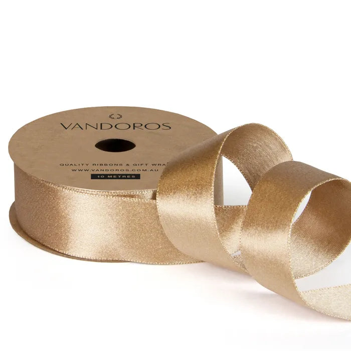Satin Pearl Ribbons 10 Metres x 25mm