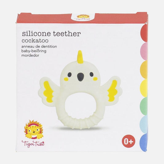 Silicone Teether - Cockatoo - Handworks Nouveau Paperie