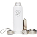 Smoky Quartz Crystal Elixir - Glass Water Bottle 550ml - Handworks Nouveau Paperie