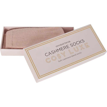 Socks Cozy Luxe Cashmere - Pink - Handworks Nouveau Paperie