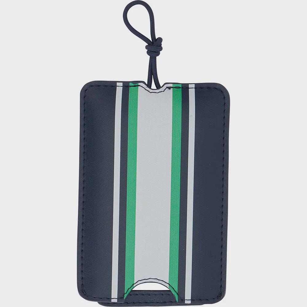 Stripe Luggage Tag - Mens Navy - Handworks Nouveau Paperie
