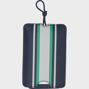 Stripe Luggage Tag - Mens Navy - Handworks Nouveau Paperie