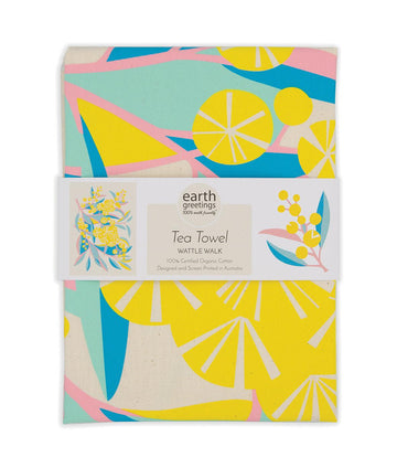 Tea Towel - Wattle Walk - Handworks Nouveau Paperie