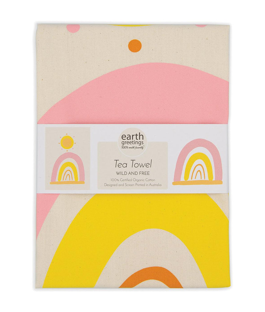 Tea Towel - Wild And Free - Handworks Nouveau Paperie