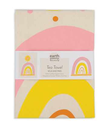 Tea Towel - Wild And Free - Handworks Nouveau Paperie