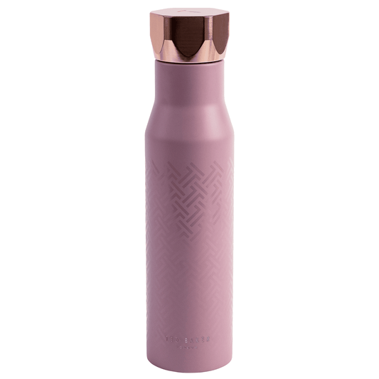 Ted Baker Hexagonal Lid Dusty Pink Water Bottle 750 ml - Handworks Nouveau Paperie