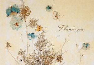 THANK YOU NOTES - WATERCOLOR FLOWERS - Handworks Nouveau Paperie