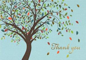 Tree of Life Thank You Notes - Handworks Nouveau Paperie