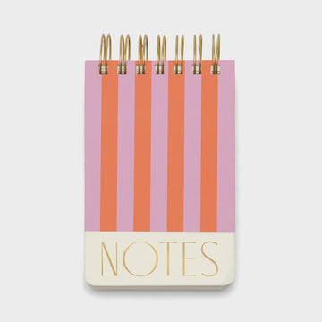 Twin Wire Chunky Notepad - Stripes - Handworks Nouveau Paperie