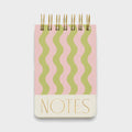 Twin Wire Chunky Notepad - Wavy Stripes - Handworks Nouveau Paperie