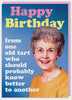 From One Old Tart Greeting Card