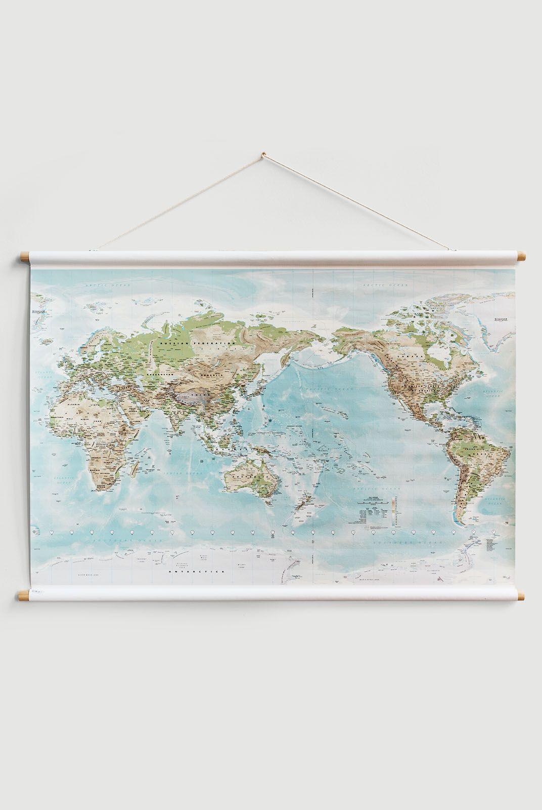 Canvas World Map