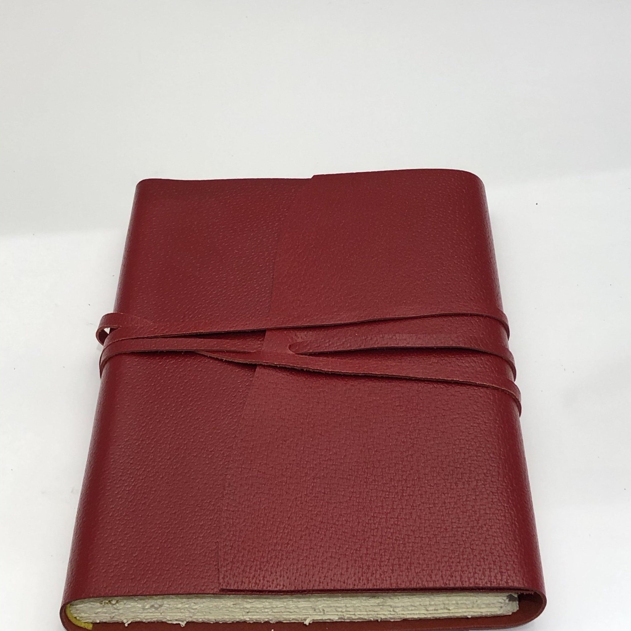 Wrap Leather Journal Medioevalis Oxblood Large - Handworks Nouveau Paperie